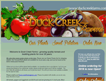 Tablet Screenshot of duckcreekfarms.com